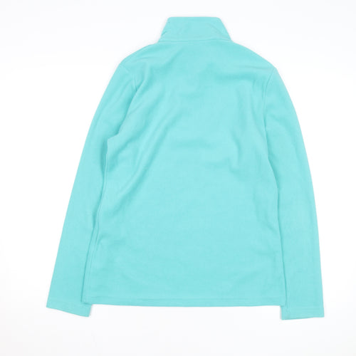 Regatta Women Blue Fleece Half Zip Lightweight Active Jacket Size 10