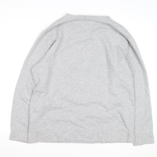 Calvin Klein Jeans Men's Grey Logo Pullover Sweatshirt Size L