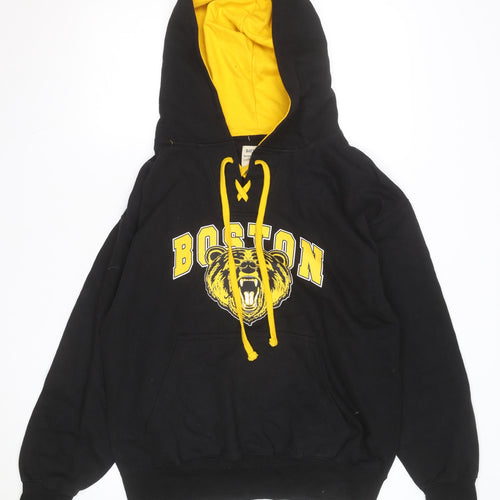 Bay State Apparel Men's Black XL Pullover Boston Bear Graphic Hoodie