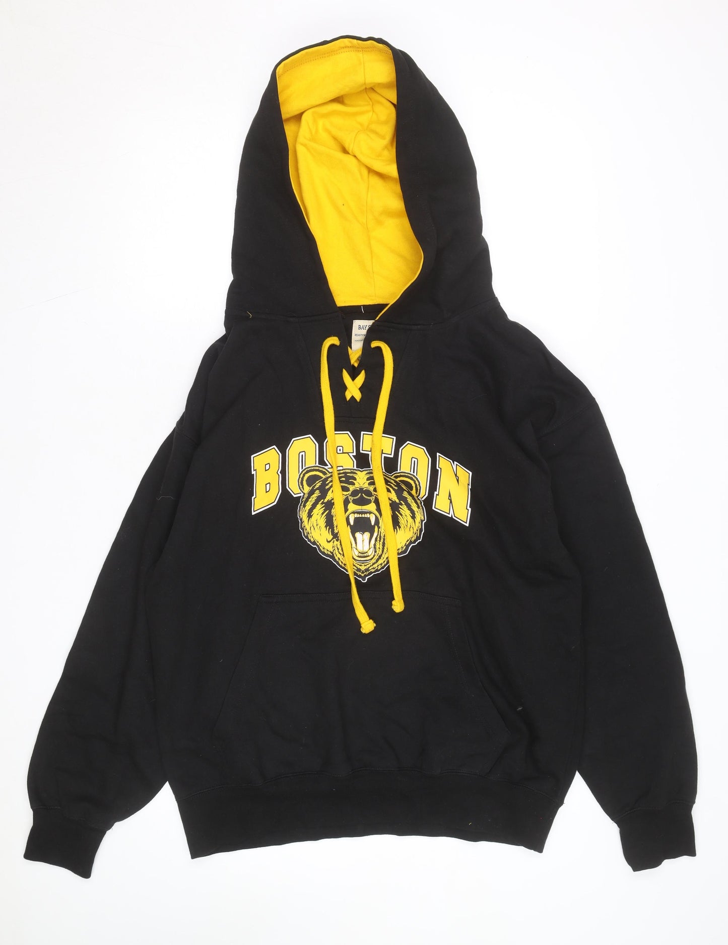 Bay State Apparel Men's Black XL Pullover Boston Bear Graphic Hoodie