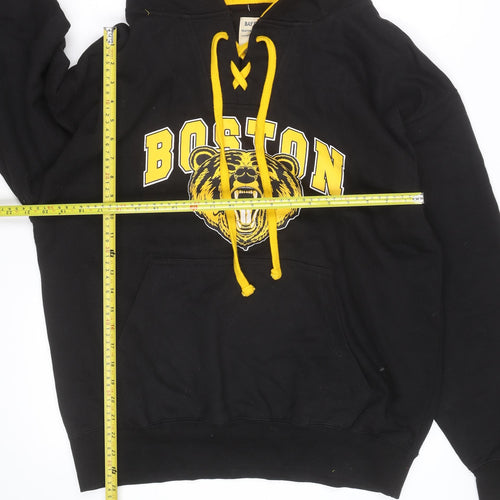 Bay State Apparel Men's Black XL Pullover Boston Bear Graphic Hoodie