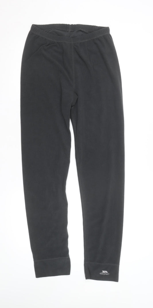 Trespass Mens Black XS Fleece Thermal Compression Leggings
