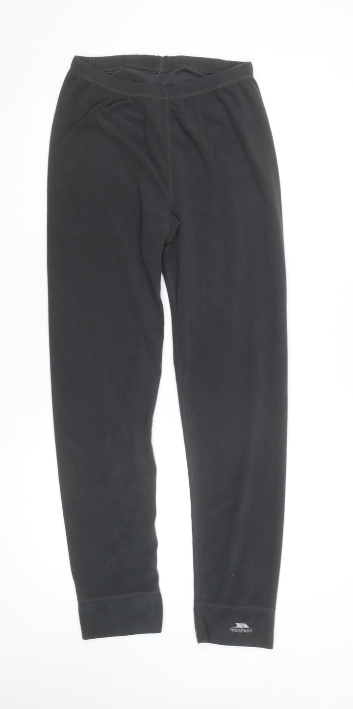 Trespass Mens Black XS Fleece Thermal Compression Leggings