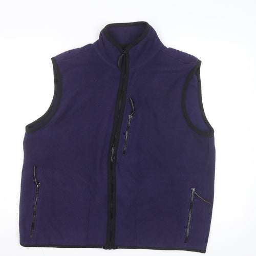 ProSpirit Men's Purple Fleece Bodywarmer Waistcoat Size L