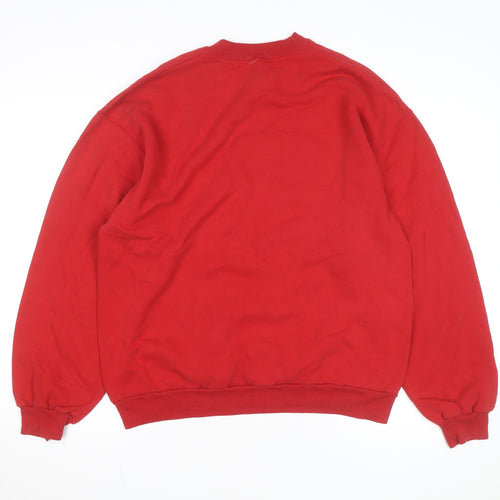 Jerzees Men's Red 'Troutville Pride' Graphic Sweatshirt L