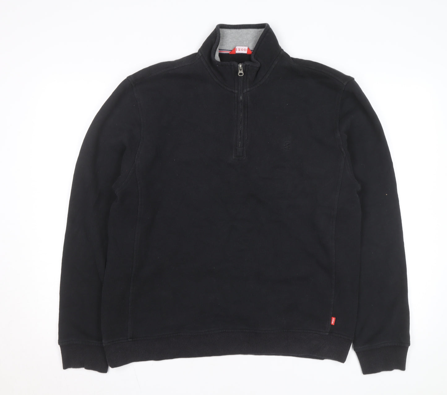 Izod Men's Black Medium 1/2 Zip Fleece Activewear Jacket