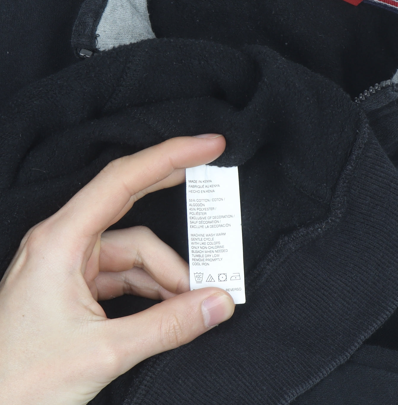 Izod Men's Black Medium 1/2 Zip Fleece Activewear Jacket
