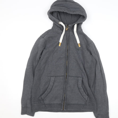 Fat Face Mens Grey Small Full Zip Hoodie Jacket