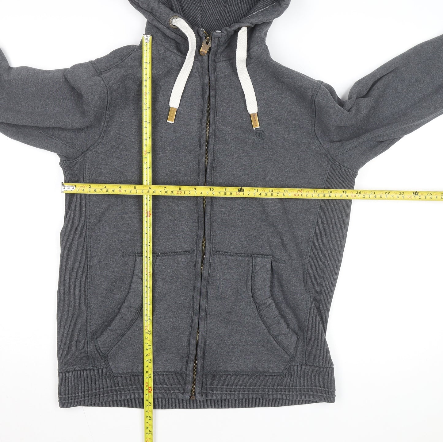 Fat Face Mens Grey Small Full Zip Hoodie Jacket