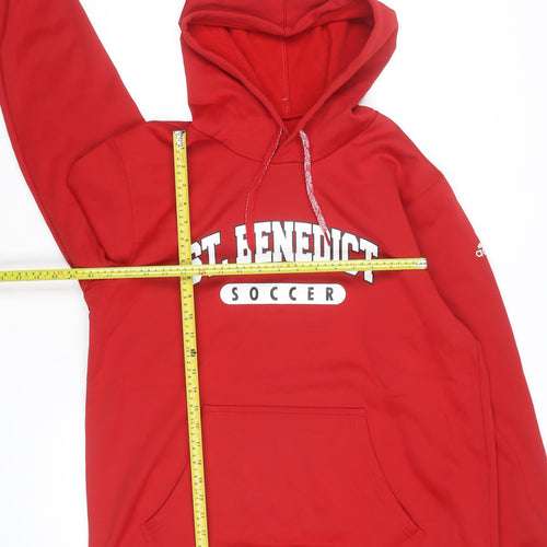 Adidas Mens Red XL Pullover Hoodie St Benedict Soccer ClimaWarm