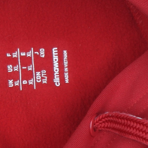 Adidas Mens Red XL Pullover Hoodie St Benedict Soccer ClimaWarm