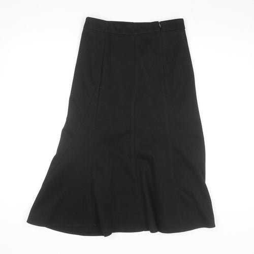 Showheehee Women’s Black Midi A-Line Work Skirt Size M
