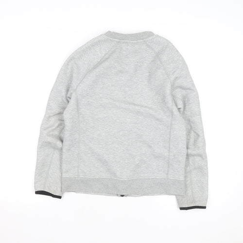 Nike Boys Grey Full Zip Sweatshirt Size L 147-158cm Classic Athletic Style