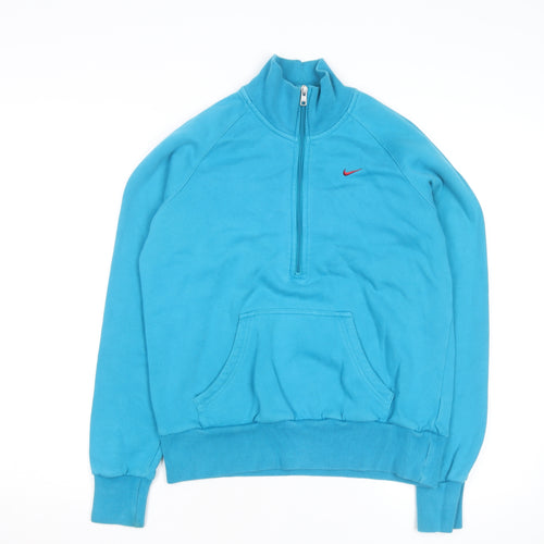 Nike Men's Blue 1/2 Zip Fleece Sweatshirt Size L