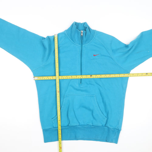 Nike Men's Blue 1/2 Zip Fleece Sweatshirt Size L