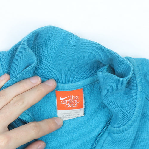 Nike Men's Blue 1/2 Zip Fleece Sweatshirt Size L