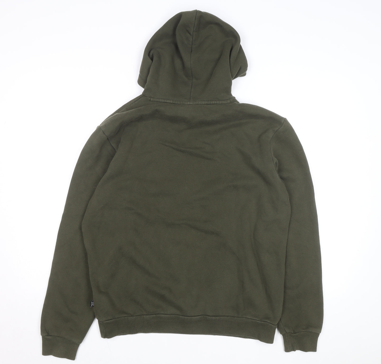 Puma Men's Green Medium Pullover Hoodie Fleece Sweatshirt