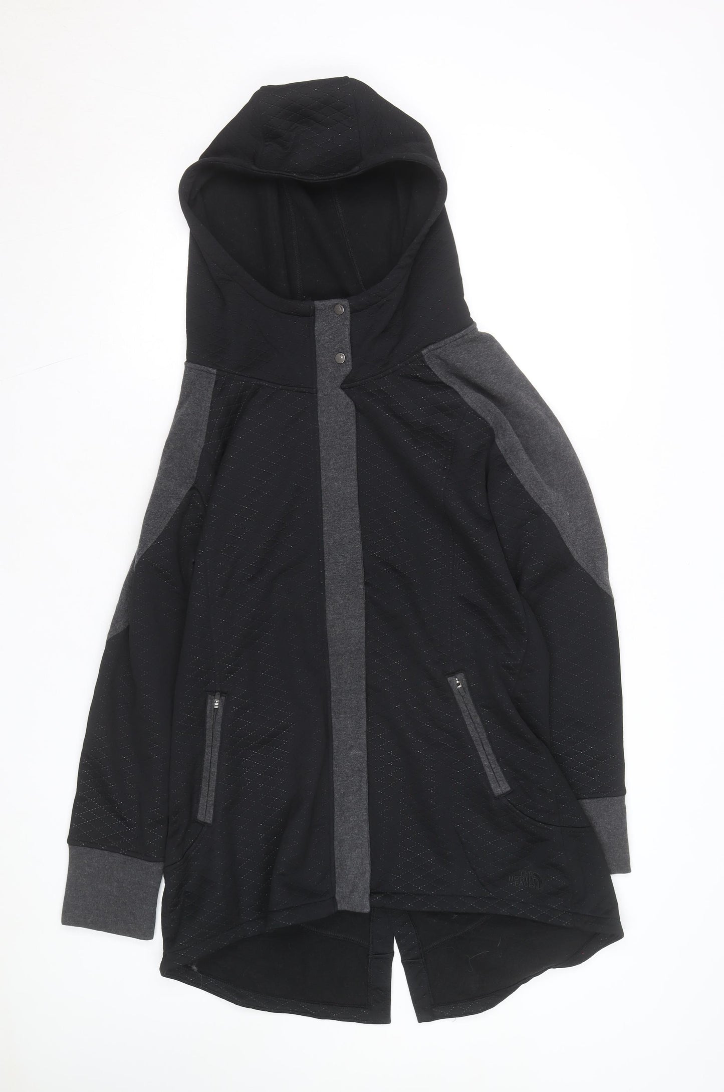 The North Face Women's Black Hooded Fleece Jacket Size L