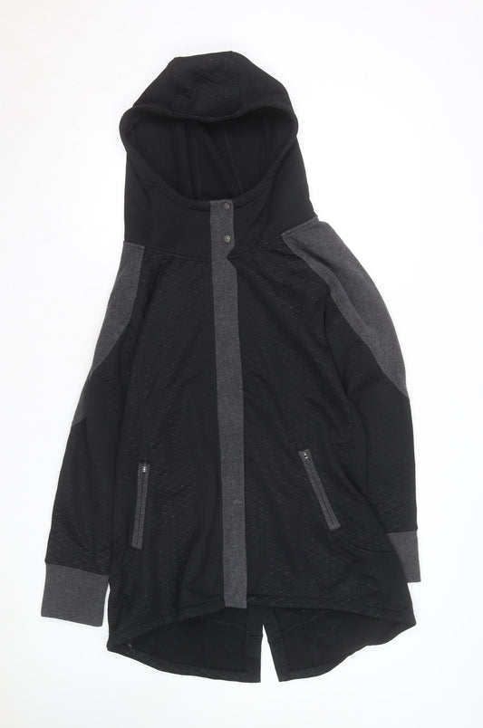 The North Face Women's Black Hooded Fleece Jacket Size L