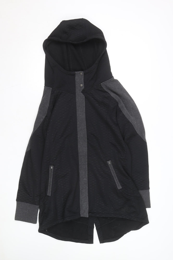 The North Face Women's Black Hooded Fleece Jacket Size L