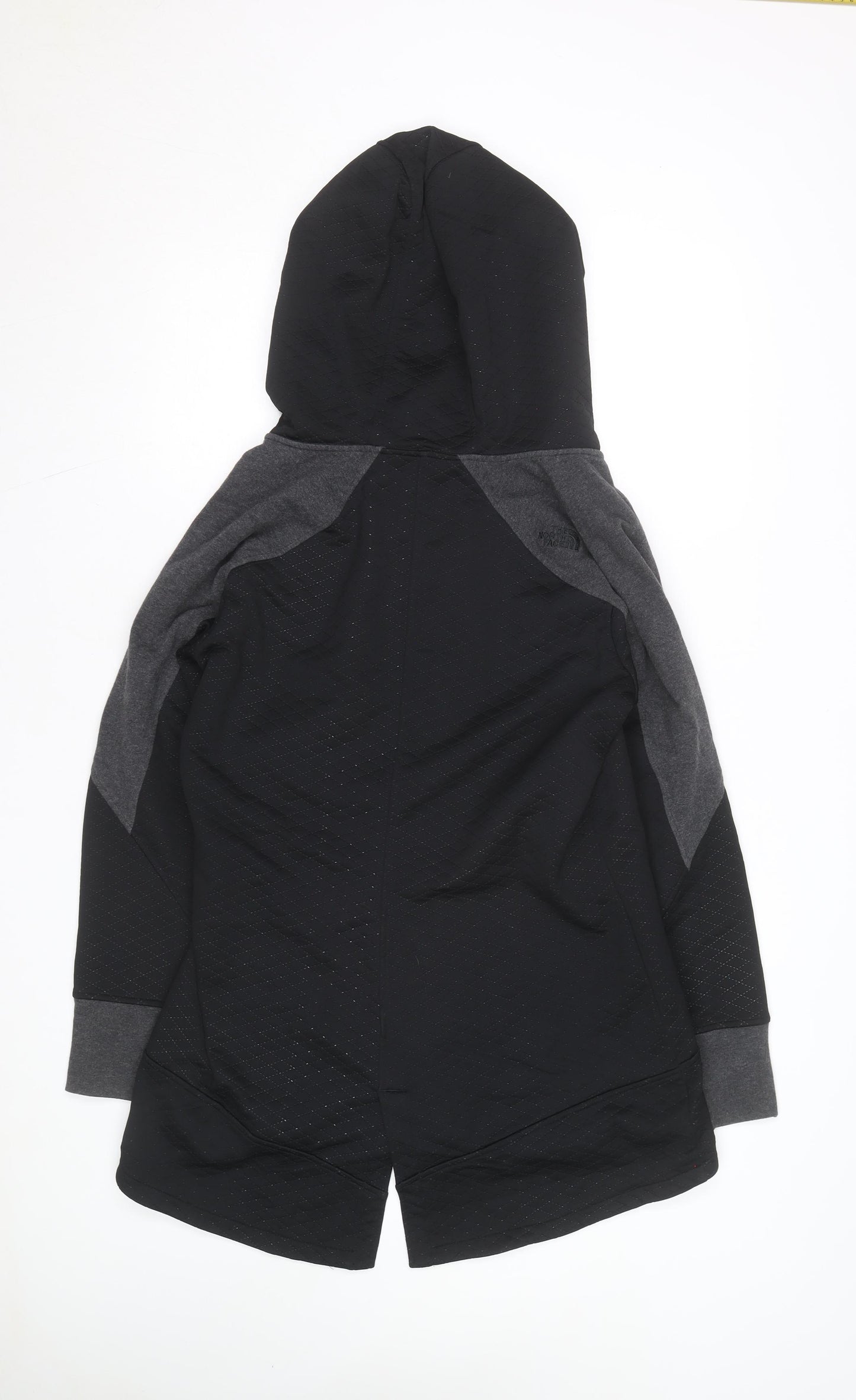 The North Face Women's Black Hooded Fleece Jacket Size L