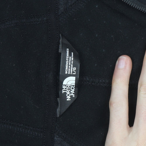 The North Face Women's Black Hooded Fleece Jacket Size L