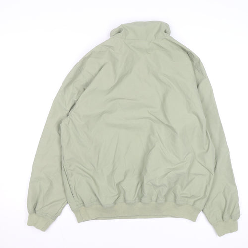 IZOD Men's Green 1/4 Zip Lightweight Polyester Jacket Size M