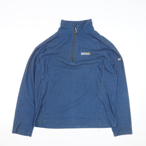 Regatta Men's Blue M 1/2 Zip Fleece Outdoor Activewear Jacket