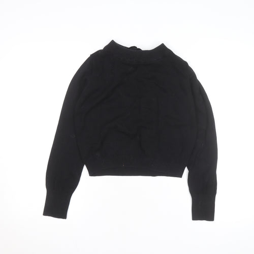 Collectif Vintage Women’s Black Bow Back Knit Jumper Medium