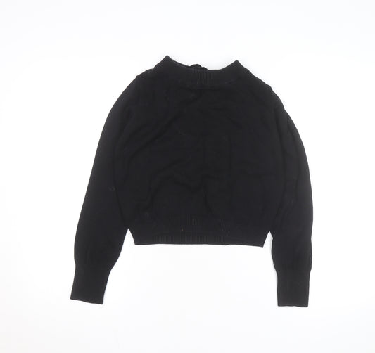 Collectif Vintage Women’s Black Bow Back Knit Jumper Medium