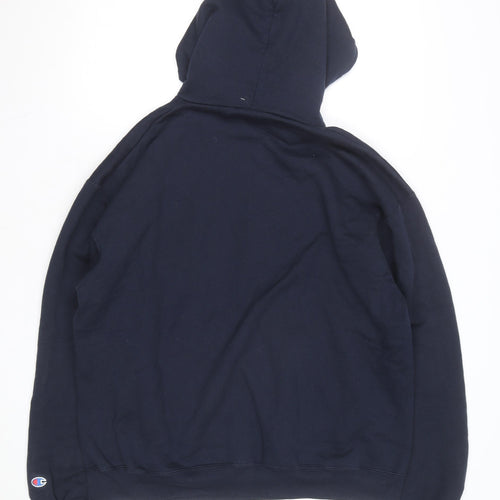 Champion Men's Blue XL Pullover Hoodie Western Volleyball Graphic