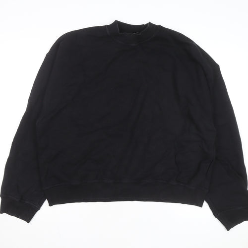 Destructive Mens Black Crew Neck Pullover Sweatshirt Size L