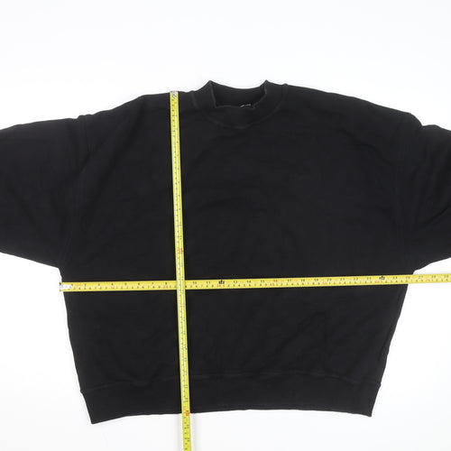 Destructive Mens Black Crew Neck Pullover Sweatshirt Size L