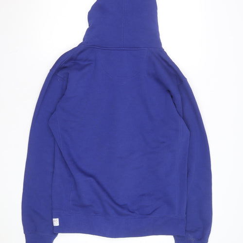 Cuffy’s Men’s Blue Full Zip Hoodie M College Graphic Cape Cod