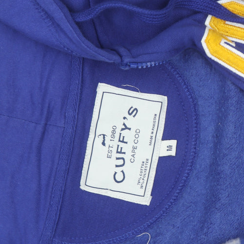 Cuffy’s Men’s Blue Full Zip Hoodie M College Graphic Cape Cod