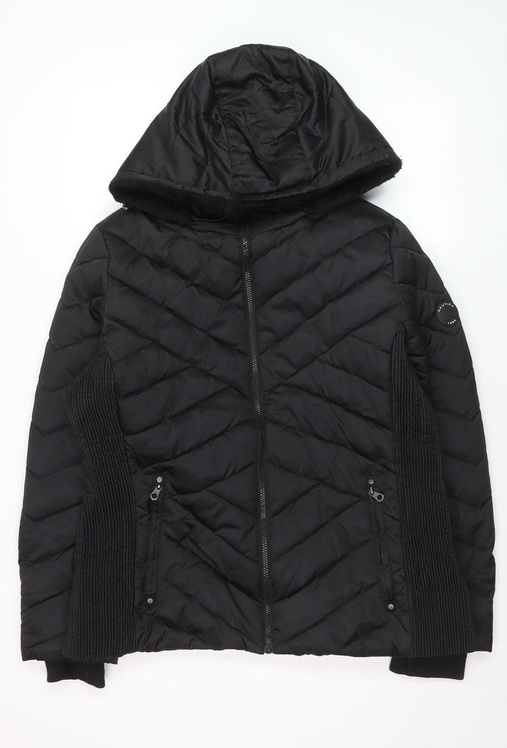 Nautica Women's Black Water Resistant Puffer Jacket Size 18
