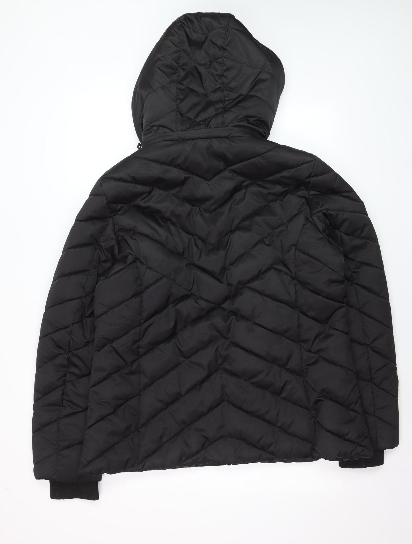 Nautica Women's Black Water Resistant Puffer Jacket Size 18