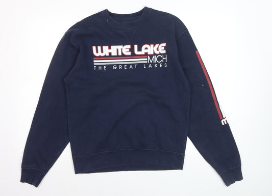 Gear For Sports Men's Blue Crew Neck Pullover Sweatshirt S
