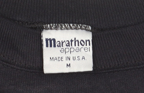 Marathon Apparel Mens Black Duck Graphic Pullover Sweatshirt M