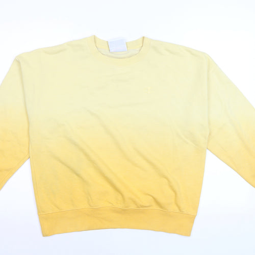 Champion Men's Yellow Small Pullover Crew Neck Sweatshirt
