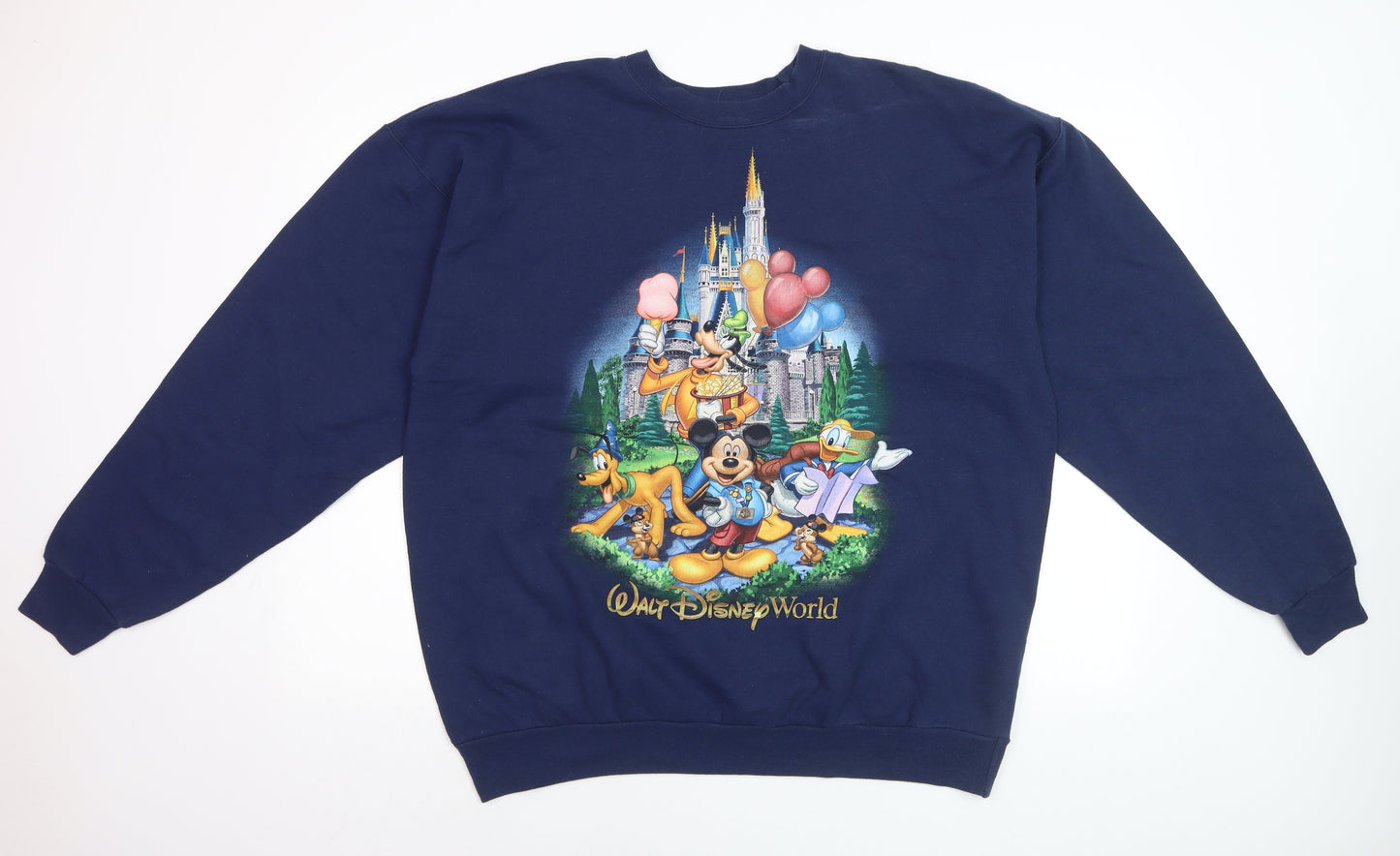 Hanes Disney Men’s Blue XL Pullover Sweatshirt Mickey Graphic