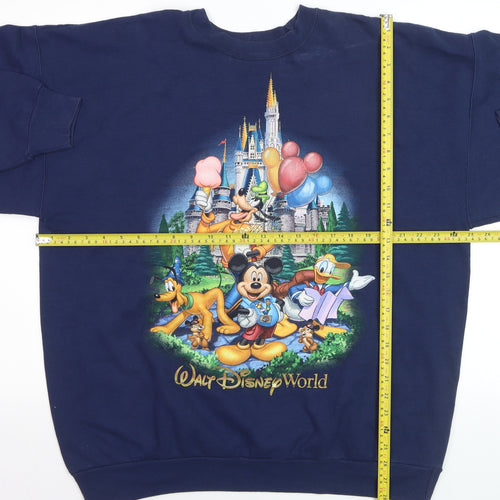 Hanes Disney Men’s Blue XL Pullover Sweatshirt Mickey Graphic