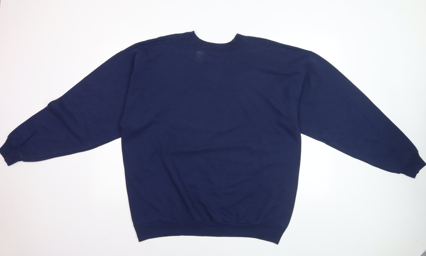 Hanes Disney Men’s Blue XL Pullover Sweatshirt Mickey Graphic
