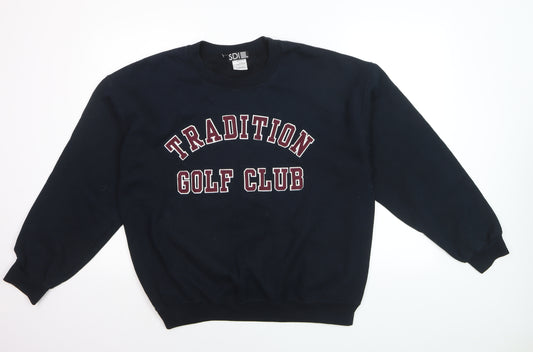 SDI Men's Blue Tradition Golf Club Pullover Sweatshirt L