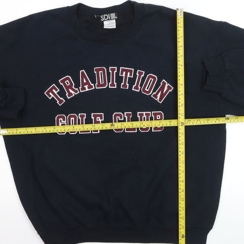 SDI Men's Blue Tradition Golf Club Pullover Sweatshirt L