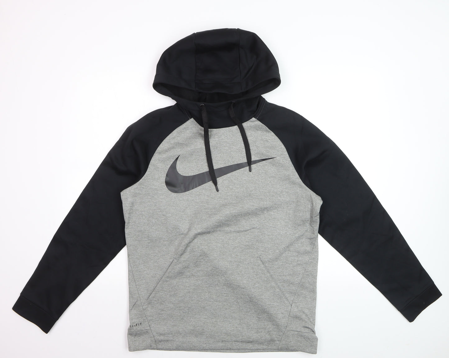 Nike Men's Grey Dri-FIT Pullover Hoodie Small Sportswear