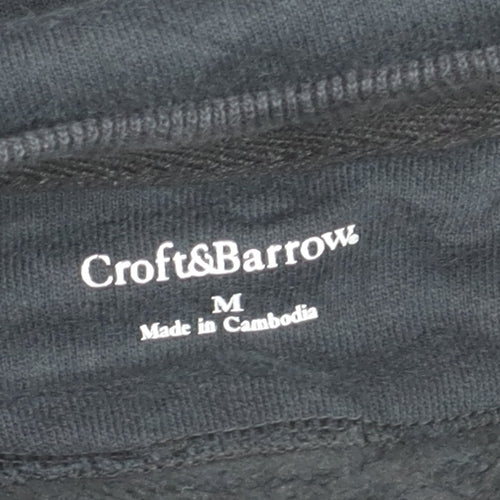 Croft & Barrow Men's Black Wolf Graphic Pullover Sweatshirt M