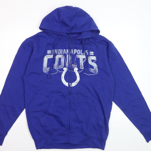 Starter Men's Blue Full Zip Hoodie Medium Indianapolis Colts Sportswear