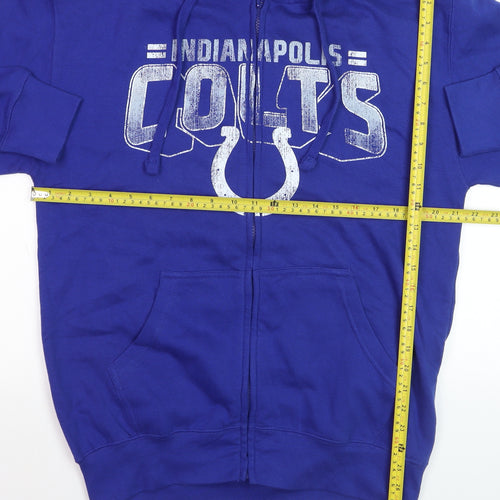 Starter Men's Blue Full Zip Hoodie Medium Indianapolis Colts Sportswear