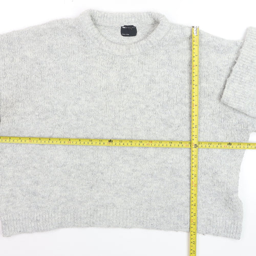 ASOS DESIGN Women’s Grey Chunky Knit Pullover Jumper L
